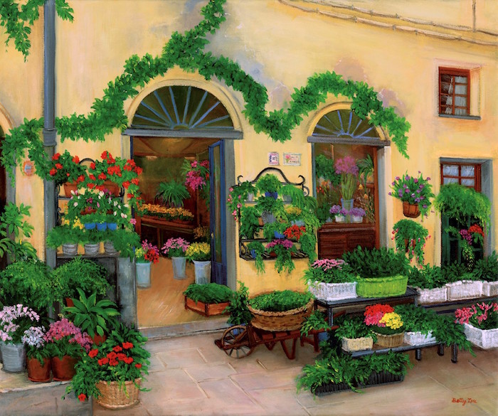 flower shop, europe, italy