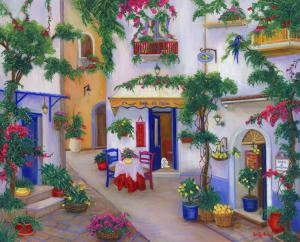 Italy, Amalfi Coast, Lemon Store,  Cafe, Street Scene