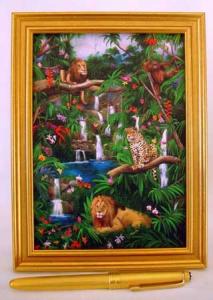 rain forest, leopard, lion, jungle